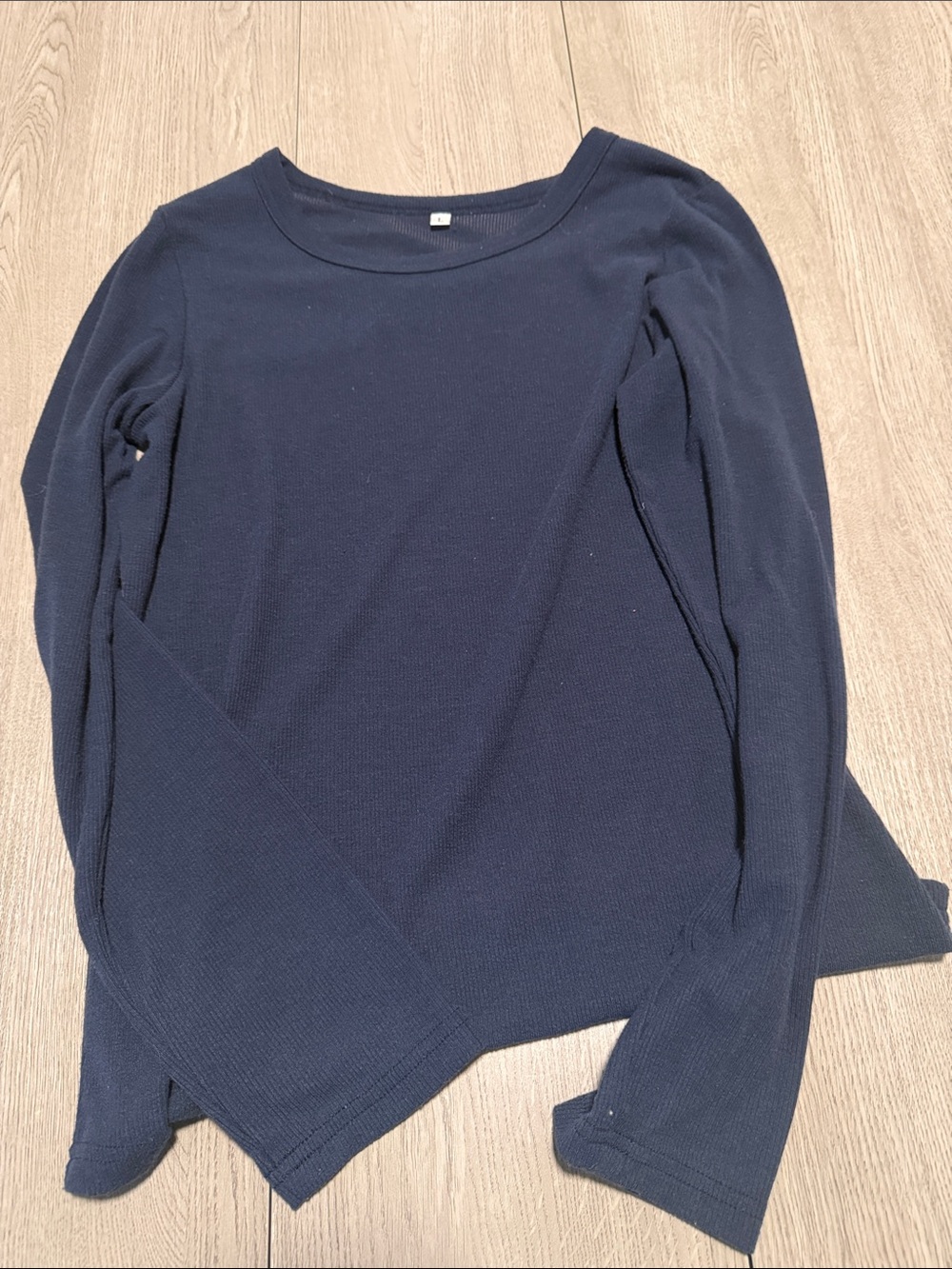 Women's Navy Scoop-Neck Lightweight Knit Sweater
